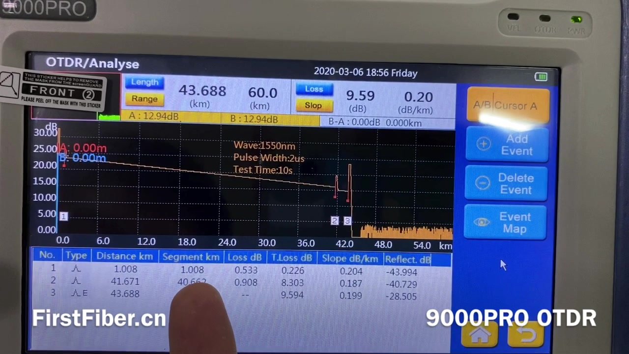 OTDR 9000Pro Operation Demo & Tutorial - FirstFiber Technologies