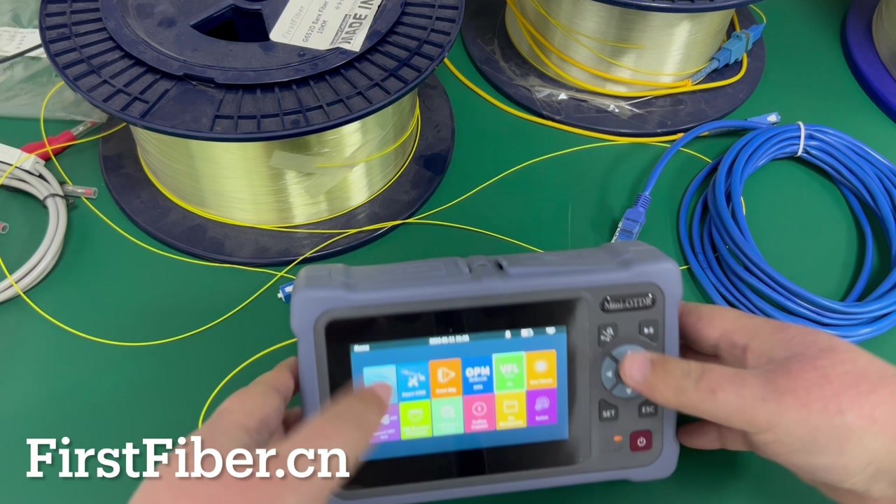 FirstFiber Technologies 980MAS OTDR Demonstration - FirstFiber Technologies
