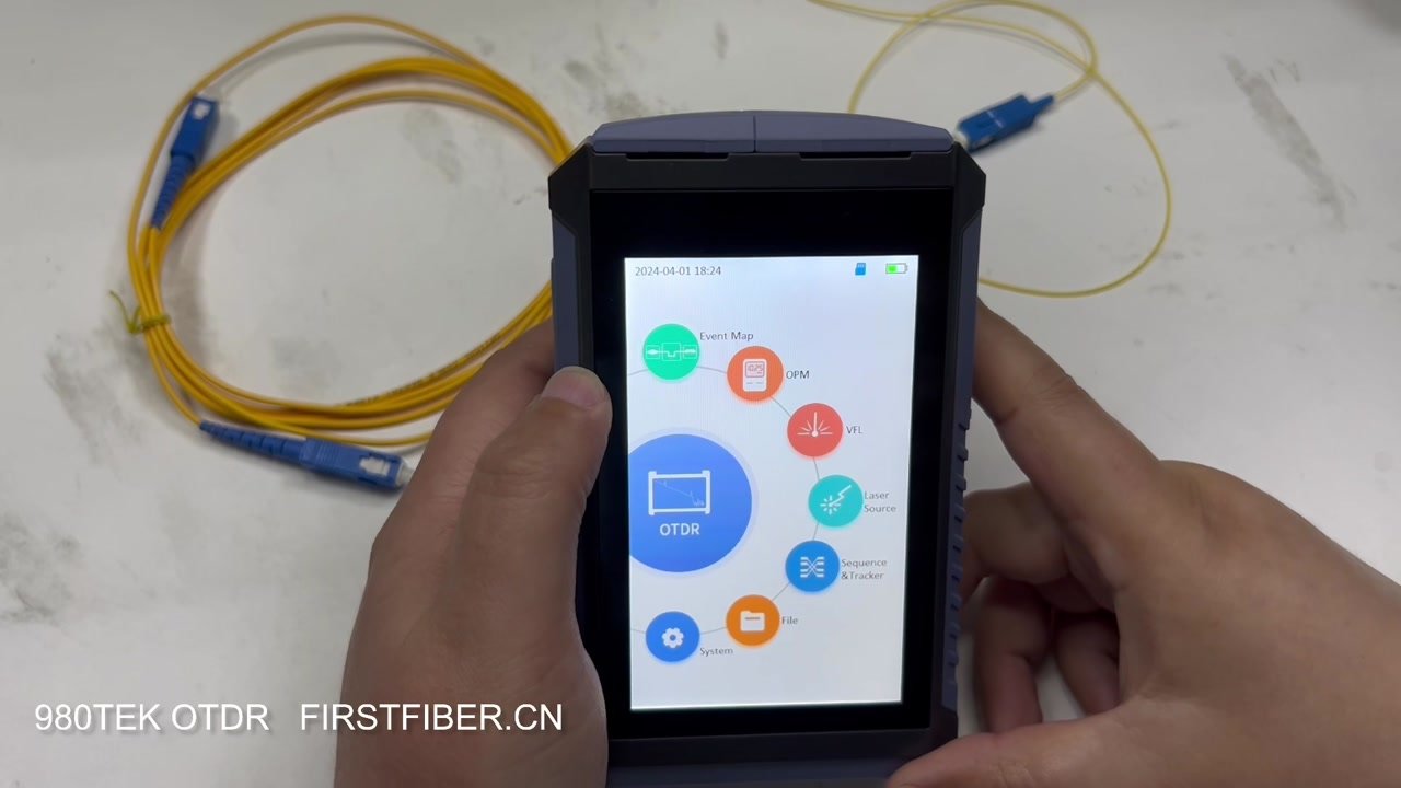 980TEK OTDR Reflectometer Operation Demo & Features Guide - FirstFiber Technologies